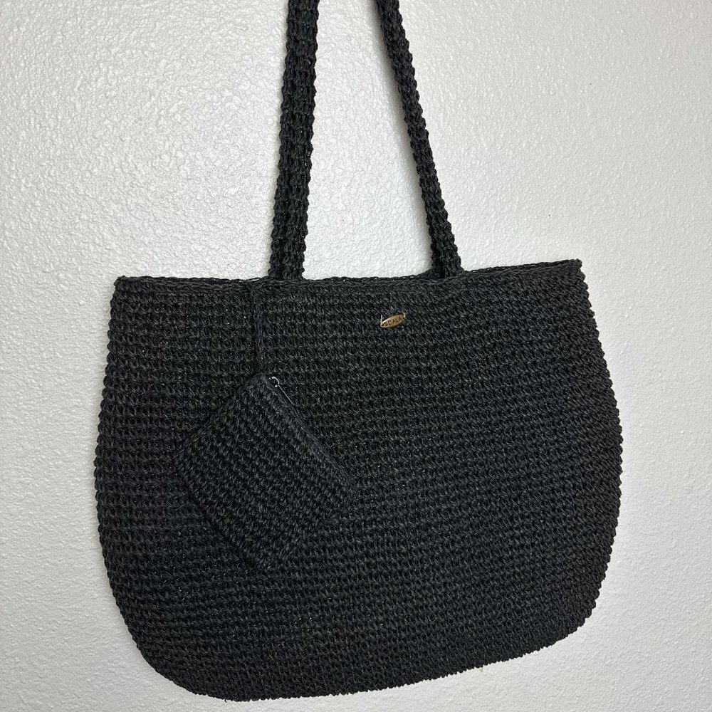 The Scala Collection Woven Tote Bag with Coin bag